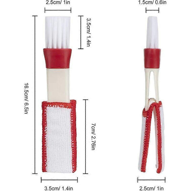 Car Vent Cleaning Brush Microfiber Cleaners for Window Louver Air Conditioner Roller Shutters 2 Pieces – product detail