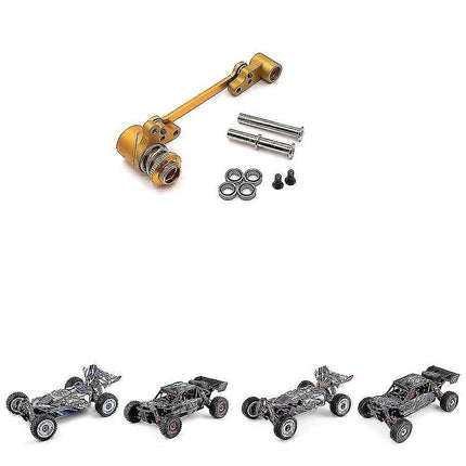 Metal Steering Bellcrank Servo Saver Compatible With Wltoys 144001 Rc Car,3