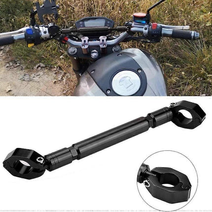 1 Piece Motorcycle Balance Bar Motorcycle Handlebar Big Car Modified Aluminum Alloy Motorcycle Balance Handlebar Cross Bar Motorcycle Accessories (Sil
