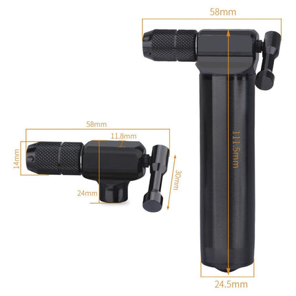 1 Set Mini Pump Nozzle Good Sealing Knob Switch CO2 High Pressure Quick Inflation Rust Resistant Pump Cylinder Nozzle for Bike