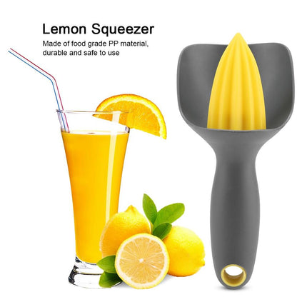 Ergonomic Manual Mini Lemon Squeezer for Lime & Orange (Black)