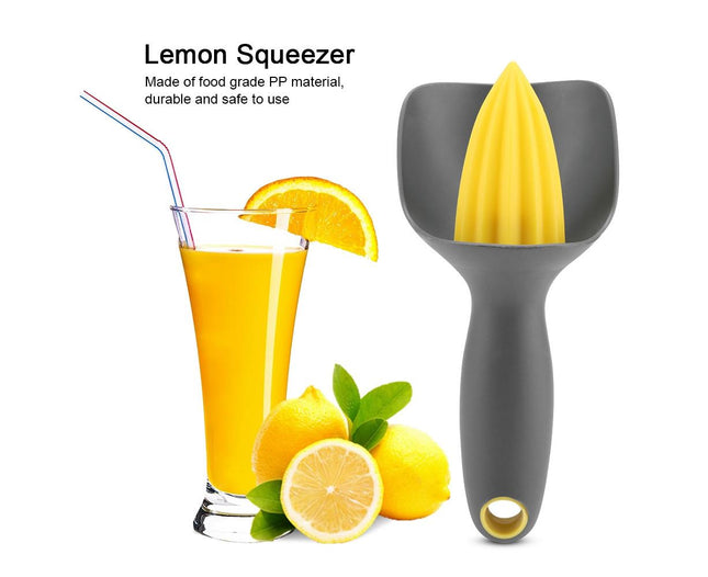 Ergonomic Manual Mini Lemon Squeezer for Lime & Orange (Black) V1263-JX-2904