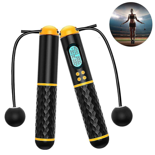 Jump Rope Digital Weighted Ropeless Skipping Rope Adjustable Cordless Jumping Rope For Home Fitness