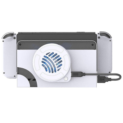 Type B TOPWOLF For Nintendo Switch OLED Dock Cooling Fan Game Console Back Cover Cooler