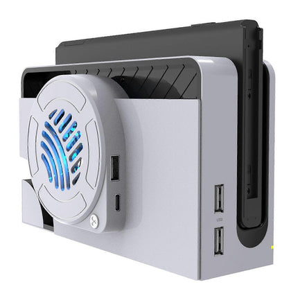 Type B TOPWOLF For Nintendo Switch OLED Dock Cooling Fan Game Console Back Cover Cooler
