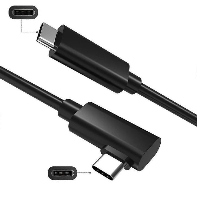 Type A VR Headset Cable for VR Quest 2 5m 90 Degree Right Angle USB 3.2 Gen1 Type-C Cable Support