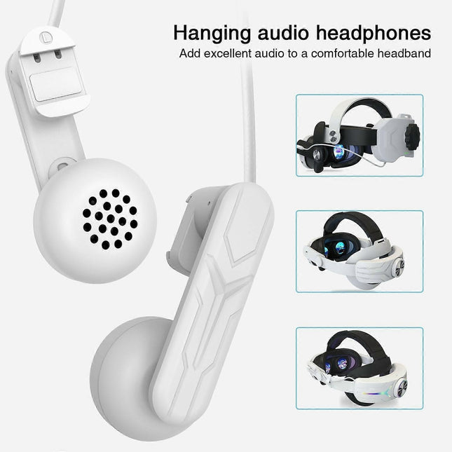 Type A Wired Earphones for Meta Quest 2/3 VR Headset Accessories 3.5mm Headphone with Stretchable – product detail
