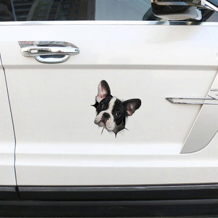 Car Decals, Dog Car Stickers Dogs Lover Car Crack Decal 3d Realistic