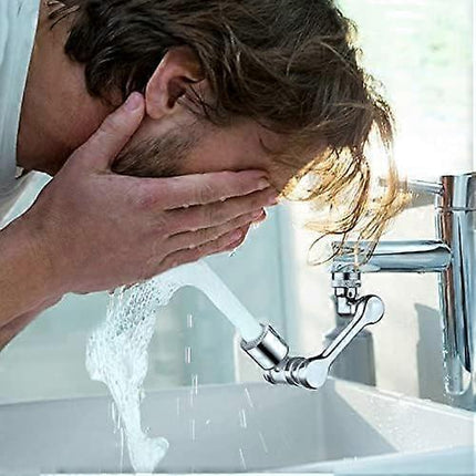 1080 Swivel Extension Faucet Multifunctional Faucet Jet Regulator Swivel Faucet Extension with Aerator 2 Modes Faucet Adapter with Universal Brass Aer