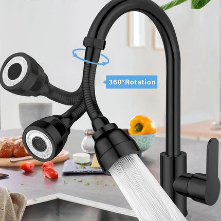 3 Modes 360 Swivel Faucet Extension, Swivel Faucet Aerators, Kitchen Sink Spray Head, Extension Faucet Adapter, Kitchen Faucet Nozzle, Brass Body