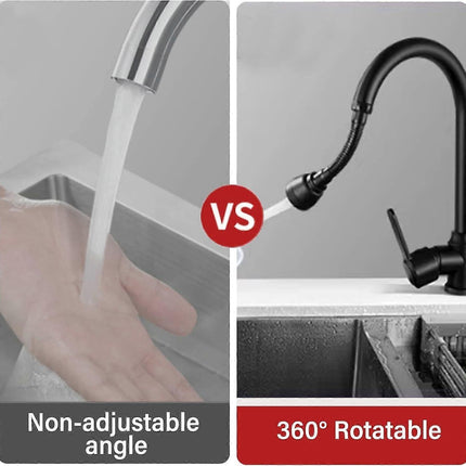3 Modes 360 Swivel Faucet Extension, Swivel Faucet Aerators, Kitchen Sink Spray Head, Extension Faucet Adapter, Kitchen Faucet Nozzle, Brass Body