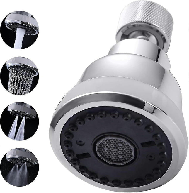(Chrome)4 Spray Modes Faucet Aerator 360 Degree Faucet Sprayer Attachment Big Angle Kitchen V1263-JX-3170