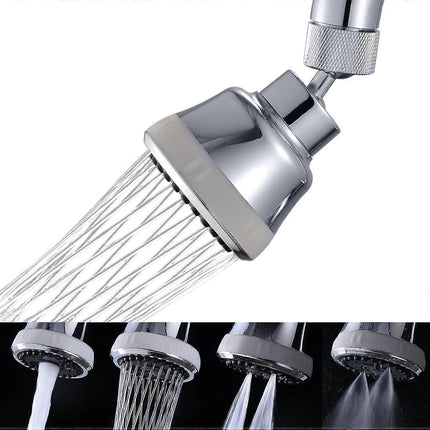 (Chrome)4 Spray Modes Faucet Aerator,360 Degree Faucet Sprayer Attachment,Big Angle Kitchen Faucet Aerator,Swivel Faucet Extender,Sink Sprayer Attachm