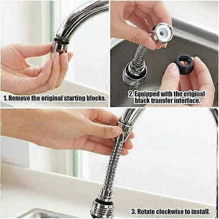 2 Piece Swivel Faucet, 360 Degree Swivel Kitchen Faucet, 2 Mode Adjustable Shower Head, Filter Sprayer, Kitchen Aerator, Kitchen Faucet, Faucet Extend