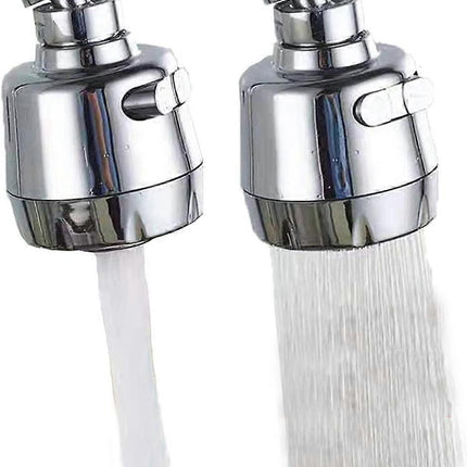 (Shorter Style 1PC,Adapter Included)Huazhi 360 Swivel Kitchen Sink Faucet Aerator Faucet Sprayer Attachment Tap Aerator Faucet Nozzle Faucet Head 55/6