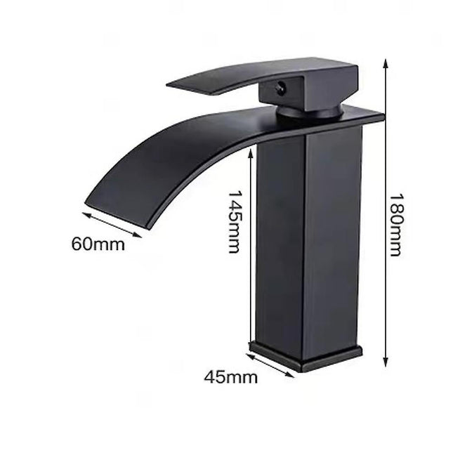 Bathroom Faucet Sink Faucet with Cold & Hot Water Available Modern Waterfall Design Sink Faucet Durable – product detail