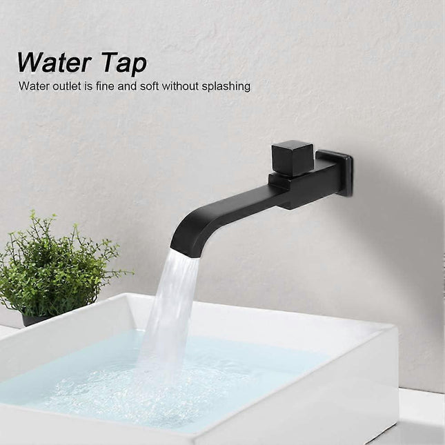 G1/2 Modern Brass Wall Mounted Faucets Bathroom Wall Mounted Faucet Single Hole Cold Water Faucet for – product detail