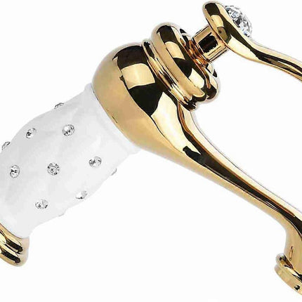 Basin Mixer Tap with Other Accessories Solid Brass Bathroom Sink Faucet Modern Design Chrome Lacquered Copper Bathroom Faucets (Gold)