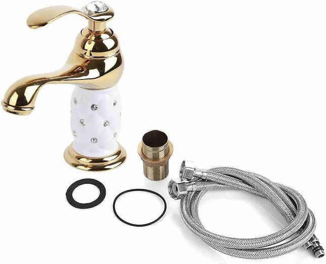 Basin Mixer Tap with Other Accessories Solid Brass Bathroom Sink Faucet Modern Design Chrome Lacquered – product detail
