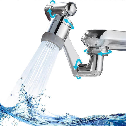 Swivel Faucet-Extender Sink-Aerator - 2 Mode Splash Water Filter Extension, Kitchen Bathroom 360 Rotatable Spray Attachment, Multifunctional Universal