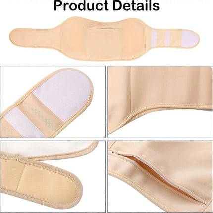 2pcs Castor Oil Pack Kit, Adjustable Reusable Castor Oil Belt & Castor Oil Neck