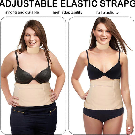 2pcs Castor Oil Pack Kit, Adjustable Reusable Castor Oil Belt & Castor Oil Neck