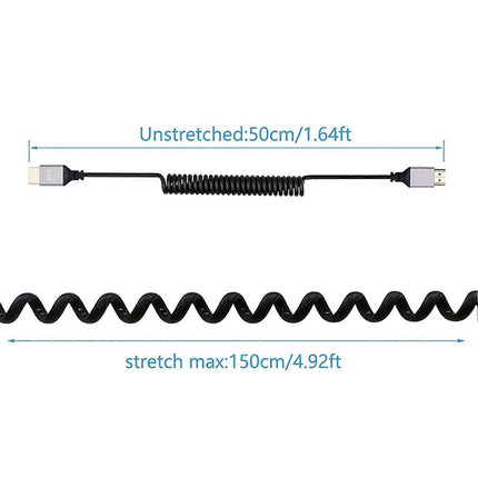 4K 60Hz HDMI/MICRO HDMI Cable High-Speed Retractable Universal