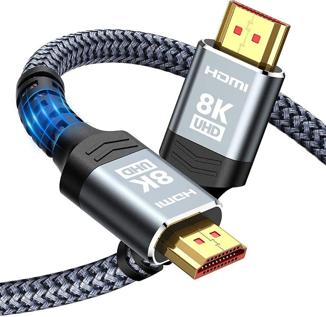 1m Ultra-High-Speed HDMI Braided Cable 4K 120Hz/8K 60Hz V1263-JX-3395