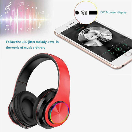 Wireless Headphones - Foldable & Lightweight - Bluetooth Over Ear Headphones with Mic
