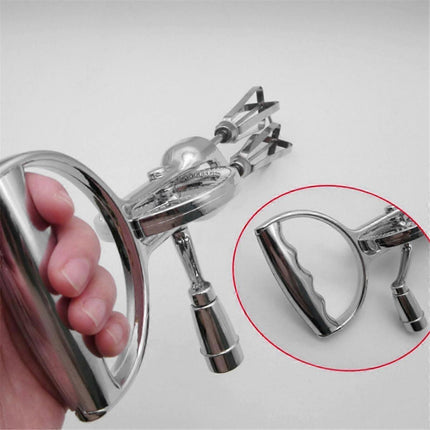 Handheld Double-Head Rotary Whisk - Stainless Steel Hand Whip