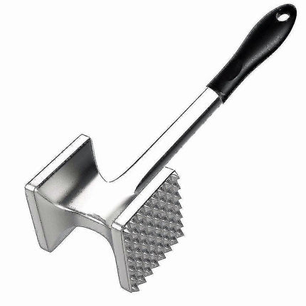 Large Meat Tenderizer - Stainless Steel Mallet for Beef & Chicken