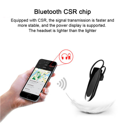 Bluetooth Earpiece - Wireless Handsfree - Noise Cancelling Driving Headset with 24 Hrs Battery