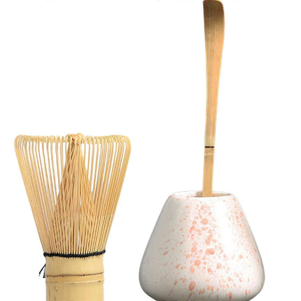 Matcha Whisk Ceremony Set (3pcs) - Whisk, Scoop, Tea Spoon & Bowl