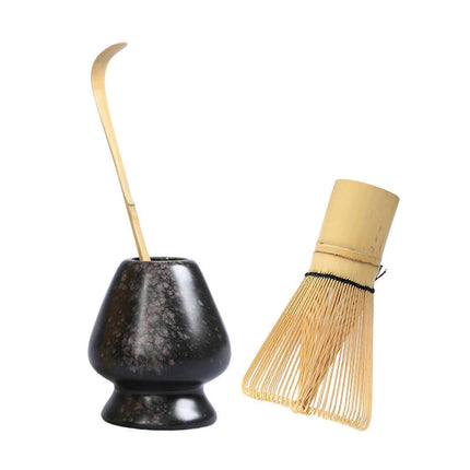 Matcha Whisk Ceremony Set (3pcs) - Whisk, Scoop, Tea Spoon & Bowl