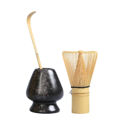 Matcha Whisk Ceremony Set (3pcs) - Whisk, Scoop, Tea Spoon & Bowl