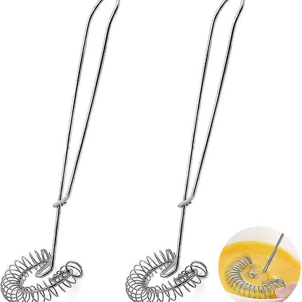 Magic Spiral Whisk Set - Stainless Steel Mixing and Whipping Tools (2pcs)