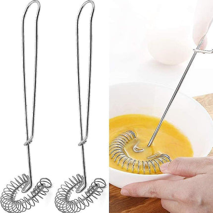 Magic Spiral Whisk Set - Stainless Steel Mixing and Whipping Tools (2pcs)