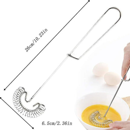 Magic Spiral Whisk Set - Stainless Steel Mixing and Whipping Tools (2pcs)