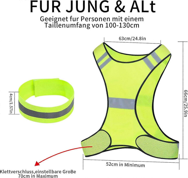 Reflective Vest High Visibility Reflective Gear for Outdoor Activities and Sports – product detail