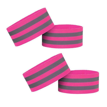 4pcs Reflective Bands, Adjustable Reflector Straps, High Visibility Night Gear