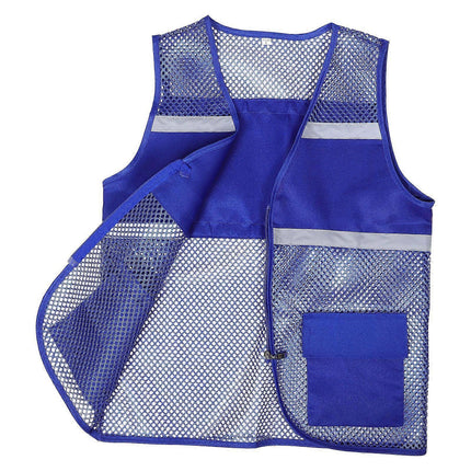 Reflective Mesh Vest, Breathable High Visibility Gear for Workers & Volunteers - Size L