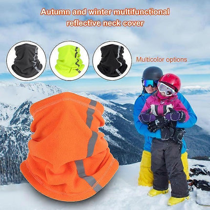 Reflective Neck Gaiter, Cold-Proof Breathable Neck Gear with Strip for Cycling