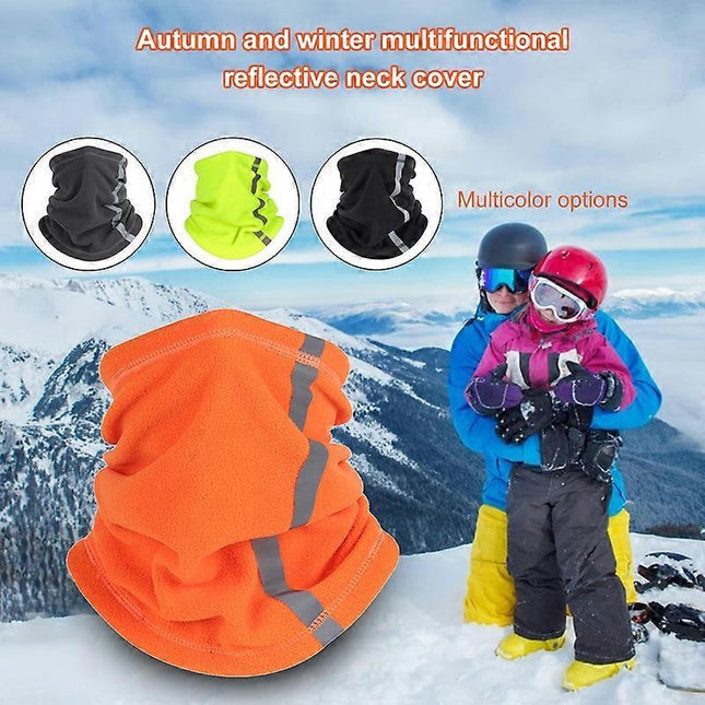 Reflective Neck Gaiter Cold-Proof Breathable Neck Gear with Strip for Cycling – product detail