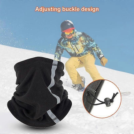 Reflective Neck Gaiter, Cold-Proof Breathable Neck Gear with Strip for Cycling