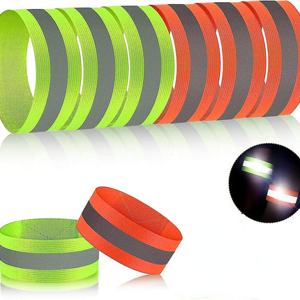 8 Pcs Reflective Bands, High Visibility Wrist & Ankle Straps for Walking or Running