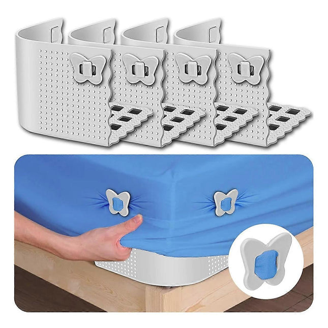Bed Sheet Holder Clips for Thin Sheets Grey Secure Fit Fasteners – product detail