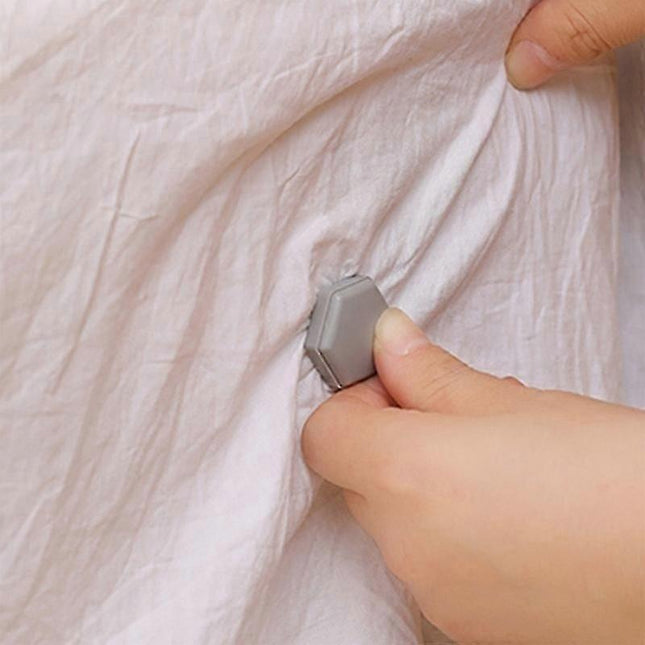 4PCS Bed Sheet Holder Fasteners with Mattress Cover Clips Gray – product detail