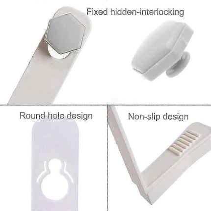 4PCS Bed Sheet Holder Fasteners with Mattress Cover Clips, Gray