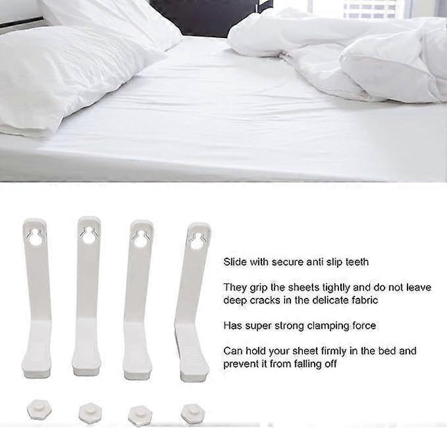 4PCS Bed Sheet Holder Straps 3-Way Fasteners Easy to Install – product detail