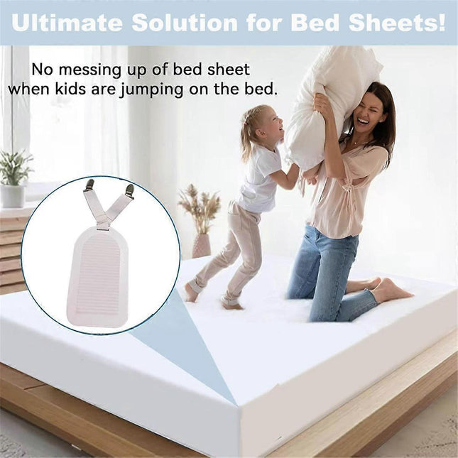 4PCS Adjustable Bed Sheet Holder Clips for Fitted Sheets – product detail